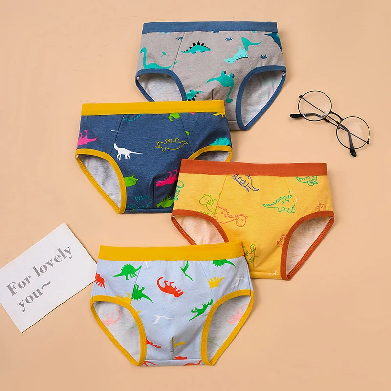 1/4/8 Pcs Boys Boxer Briefs Sets for Children Kids Cotton Underwear Breathable Baby Underpants All Print Thong Panties 2025 New thumbnail 6
