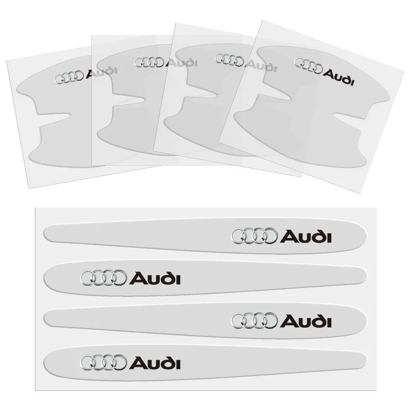 8pcs Car Door Bowl Door Handle Anti Scratch Sticker Auto TPU Transparent Protective Film for Audi A3 A4 A5 A6  A7 A8 Q3 Q5 Q7 S3 thumbnail 3