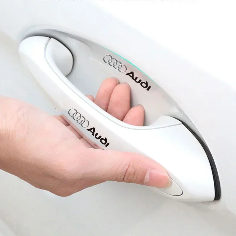 8pcs Car Door Bowl Door Handle Anti Scratch Sticker Auto TPU Transparent Protective Film for Audi A3 A4 A5 A6  A7 A8 Q3 Q5 Q7 S3 thumbnail 5