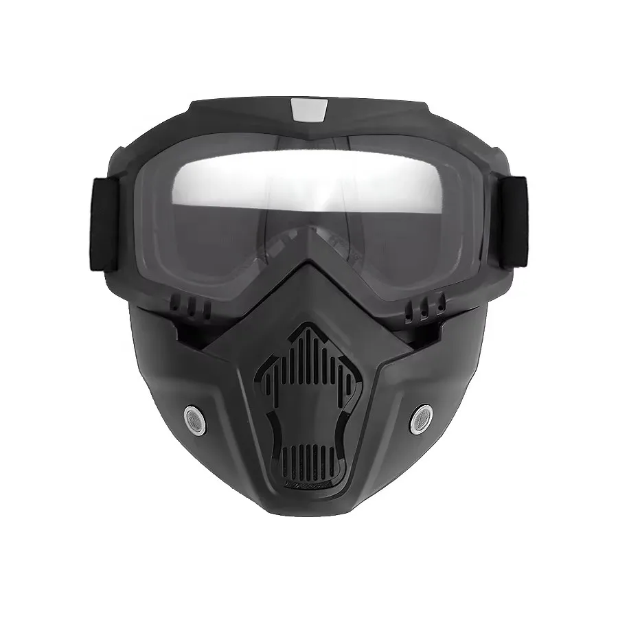 Black Shooting Paintball Tactical Mask Explosion Proof Hunting CS War Game Motorcycle Goggles Mask thumbnail 4