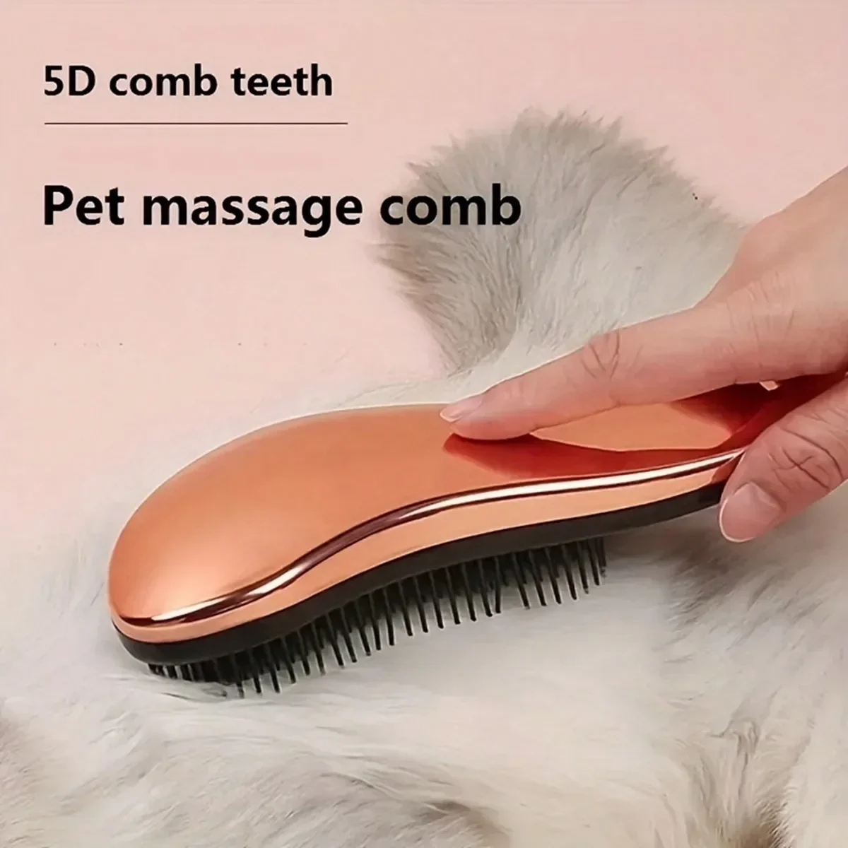 2-In-1 Dog Grooming Comb And Massage Brush Removes Hair And Relaxes Your Pet Perfect For Bath Time  Floating Design For Easy Use thumbnail 4