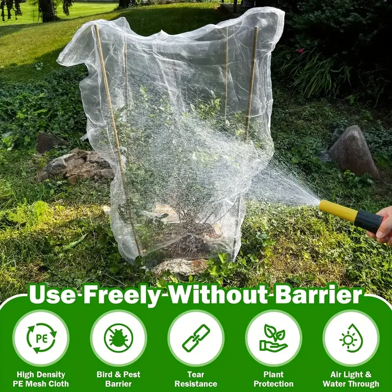 Nylon Plant Protection Netting Mesh Bag Cover for Fruit Vegetable Tree Strawberry Grapes Pest Control Anti-Bird Gardening Tools thumbnail 5