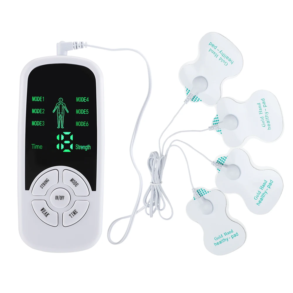 EMS Electric Muscle Therapy Stimulator Electrode Massage Pads Meridian Physiotherapy Pulse Abdominal Body Massager