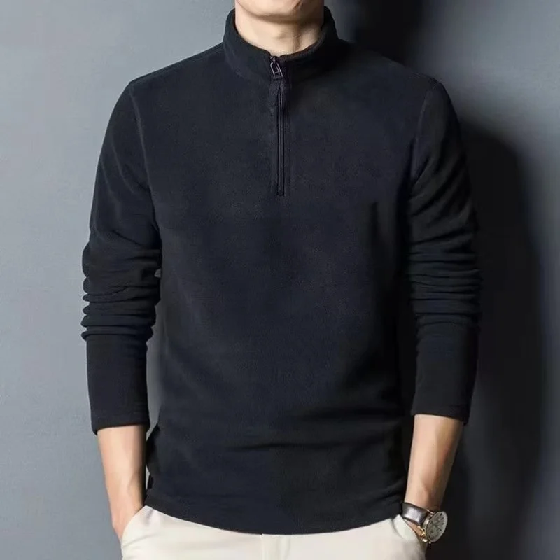 Sweatwear Mens Anti-pilling High Quality Knitted Turtleneck Sweater Slim Fit Long Sleeve Pullover Solid Color Trend Men Clothing thumbnail 3