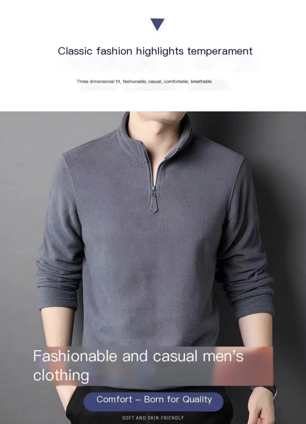 Sweatwear Mens Anti-pilling High Quality Knitted Turtleneck Sweater Slim Fit Long Sleeve Pullover Solid Color Trend Men Clothing thumbnail 5