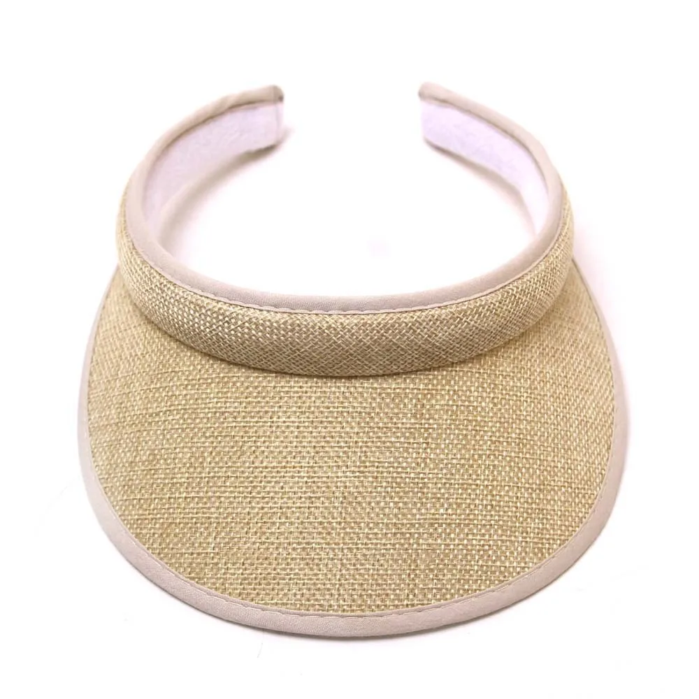 Parent-Child Visor Cap Spring Summer Beach Sunhat Adults Children UV Protection Travel Outdoor Hat Wide Brim Simple Sun Visor thumbnail 4