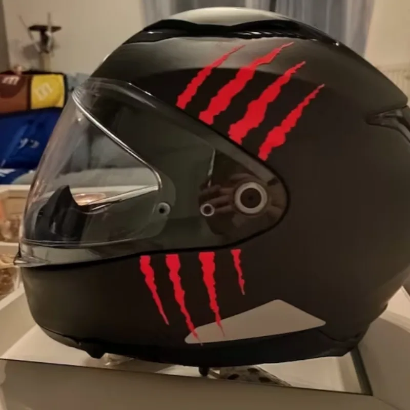 Motorcycle Helmet Stickers Cool Monster Claw Scratch Stripe Vinyl Decals Waterproof DIY Motorbike Fuel Tank Scooter Body Decor thumbnail 2