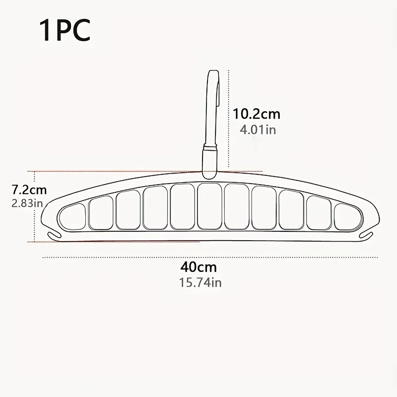 Folding Multi-Hole Clothes Hanger Non-slip Storage Rack Space Saving Clothes Rack Organizers For Wardrobe Jeans Trousers Scarf thumbnail 6