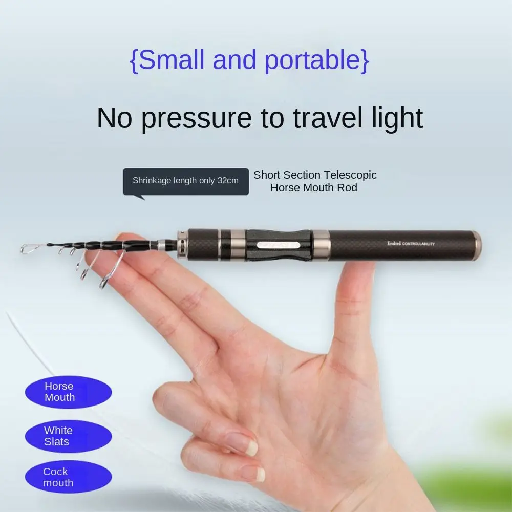 Telescopic Fishing Rod Full Kits Casting Rod Spincast Fishing Reel Feeder Rod Combo 1.5m-1.8m Ultra Short Fishing Rod Set thumbnail 5