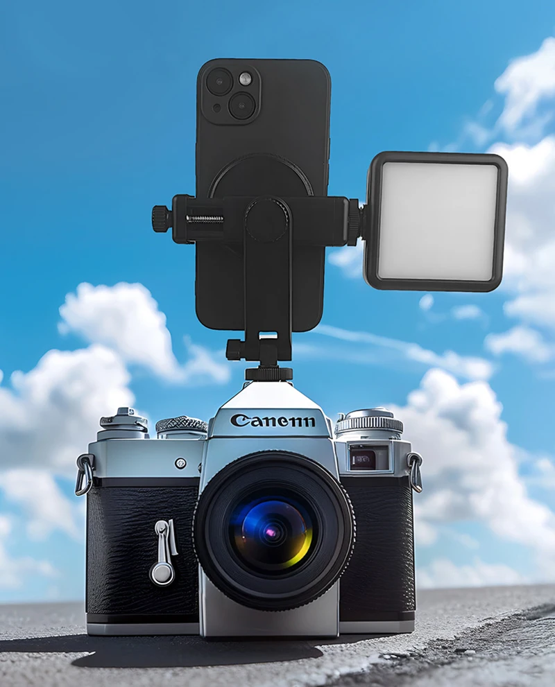 Camera Hot Shoe Phone Tripod Mount Holder Mobile Smartphone Support Cold Shoe Adapter for Iphone Samsung Photography Accessories thumbnail 6
