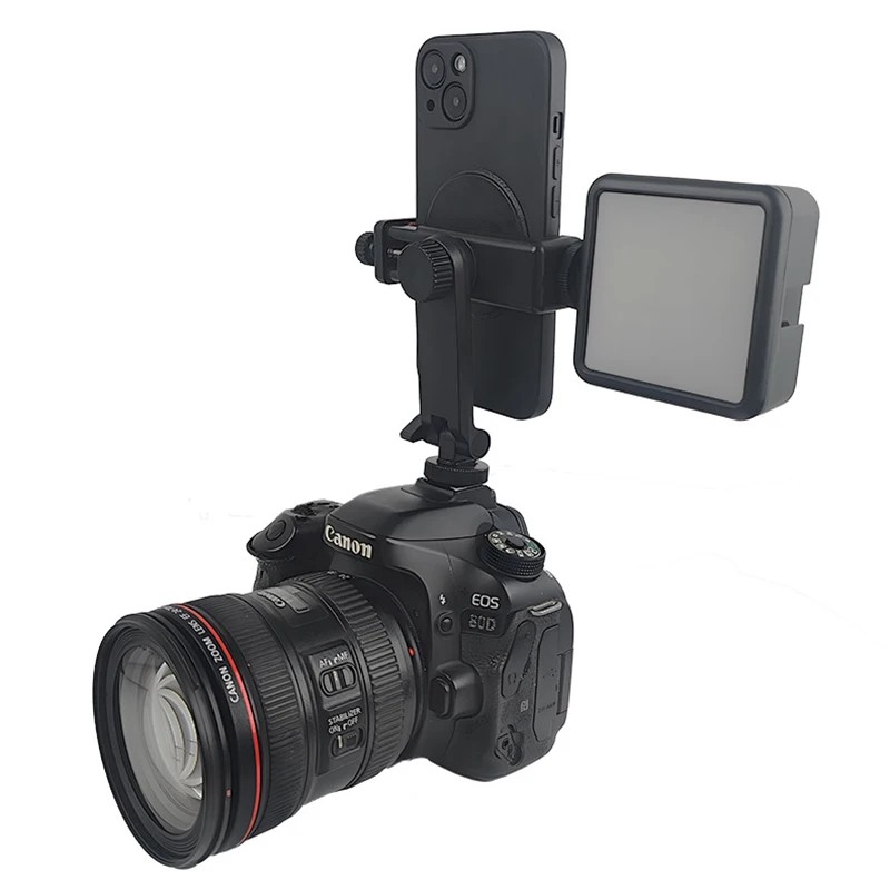 Camera Hot Shoe Phone Tripod Mount Holder Mobile Smartphone Support Cold Shoe Adapter for Iphone Samsung Photography Accessories thumbnail 5