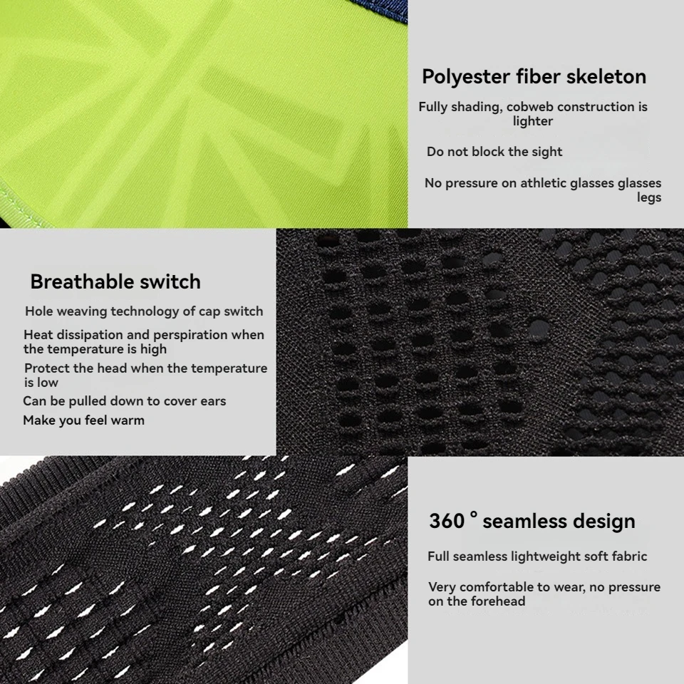 GTUBIKE Cool Elastic Sports Visor Elastic Non-slip Headband Outdoor Running Sweat-absorbent and Breathable Anti-perspirant Belt thumbnail 5
