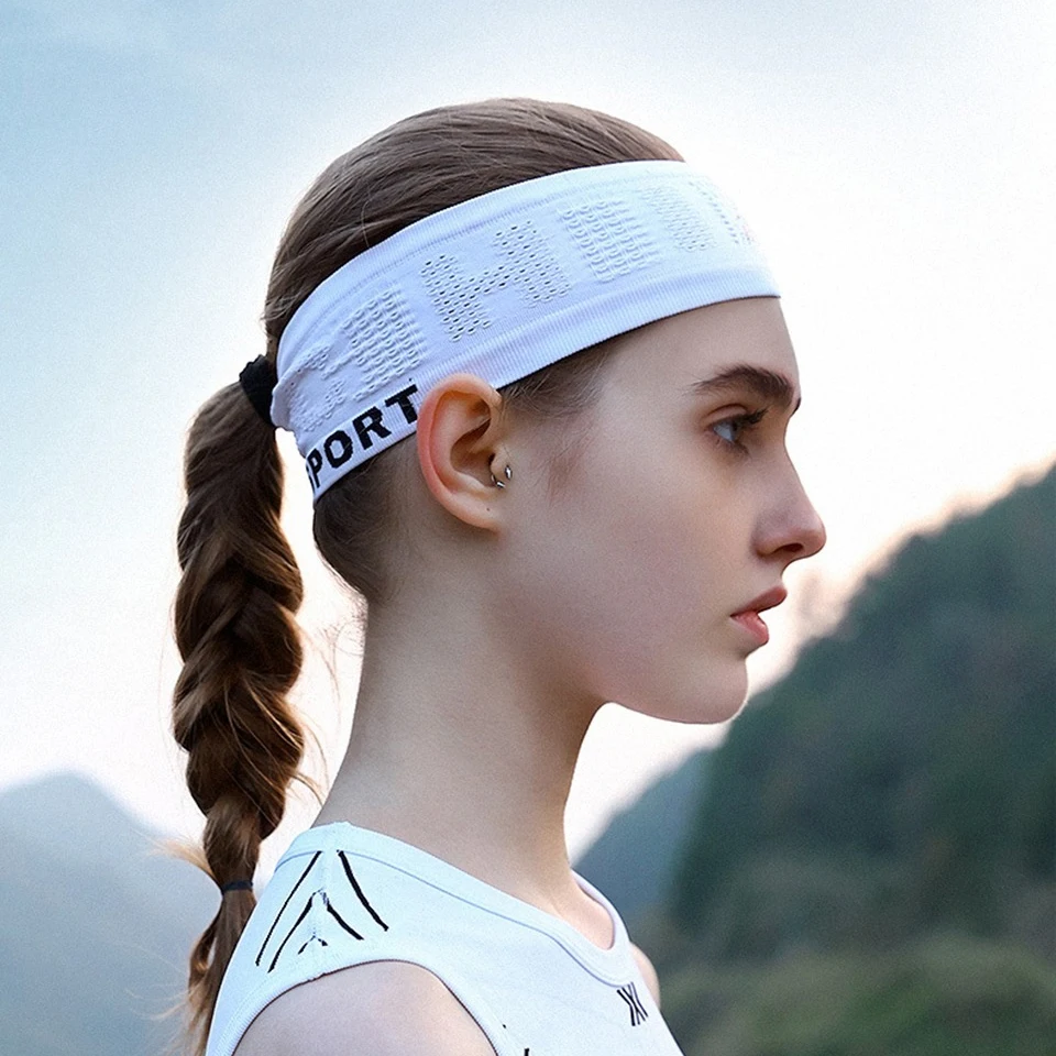 GTUBIKE Cool Elastic Sports Visor Elastic Non-slip Headband Outdoor Running Sweat-absorbent and Breathable Anti-perspirant Belt thumbnail 3