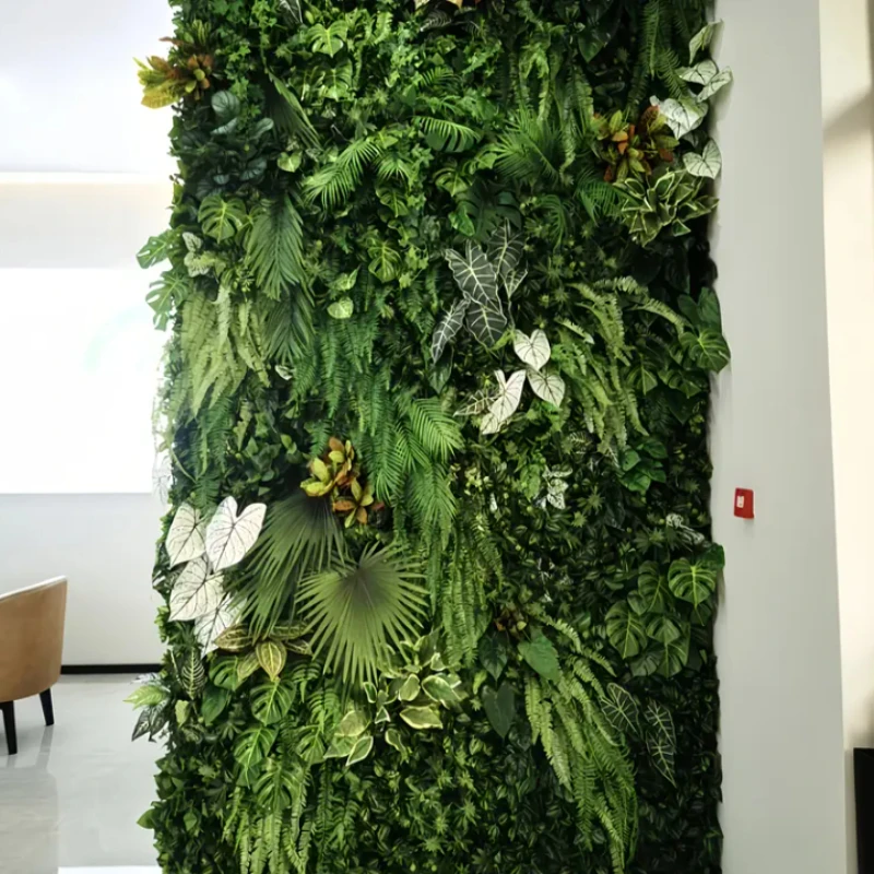 Artificial Plants Grass Wall Panel Boxwood Hedge for Indoor Outdoor Home Garden Vertical Decoration Fake Plant Grass Wedding thumbnail 2
