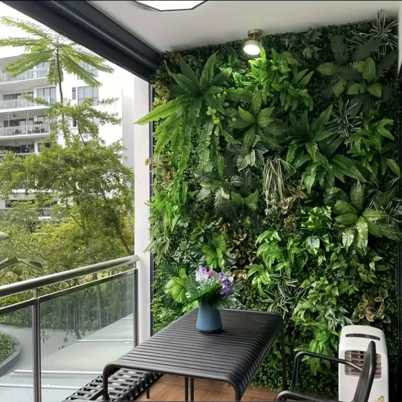 Artificial Plants Grass Wall Panel Boxwood Hedge for Indoor Outdoor Home Garden Vertical Decoration Fake Plant Grass Wedding thumbnail 3