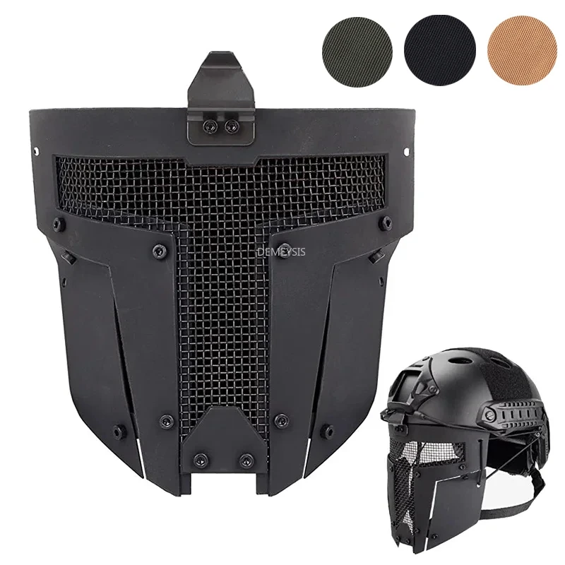 Tactical Mask Half Face Cover Fit for Fast Helmet Airsoft Paintball CS Shooting Hunting Accessories