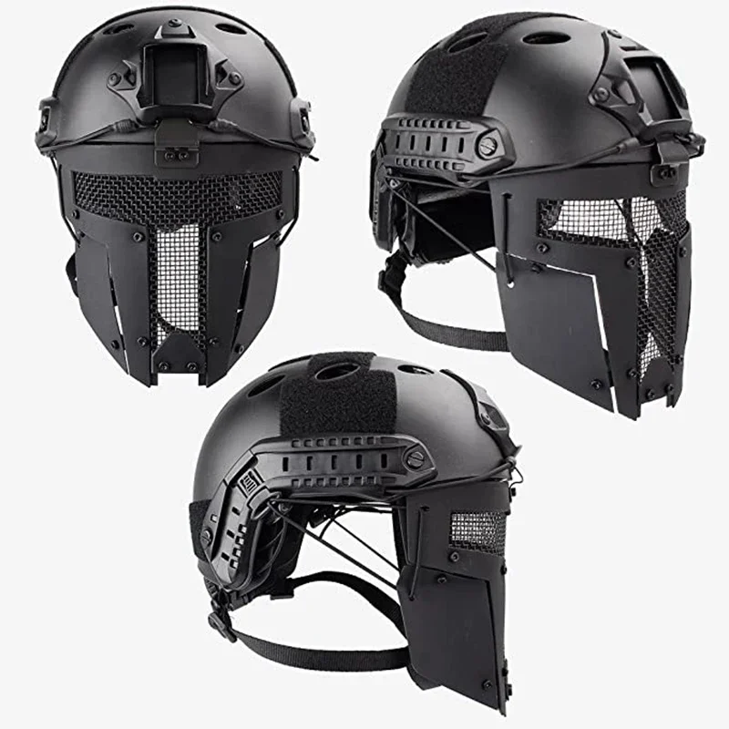 Tactical Mask Half Face Cover Fit for Fast Helmet Airsoft Paintball CS Shooting Hunting Accessories thumbnail 3
