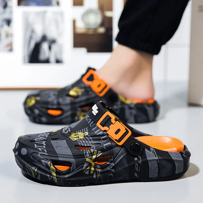 New Men Clogs Luxury Design Summer Shoes Sandals Daily Walking Beach Indoor Footwear Size 39-46 Comfortable Men Shoes Slippers thumbnail 4