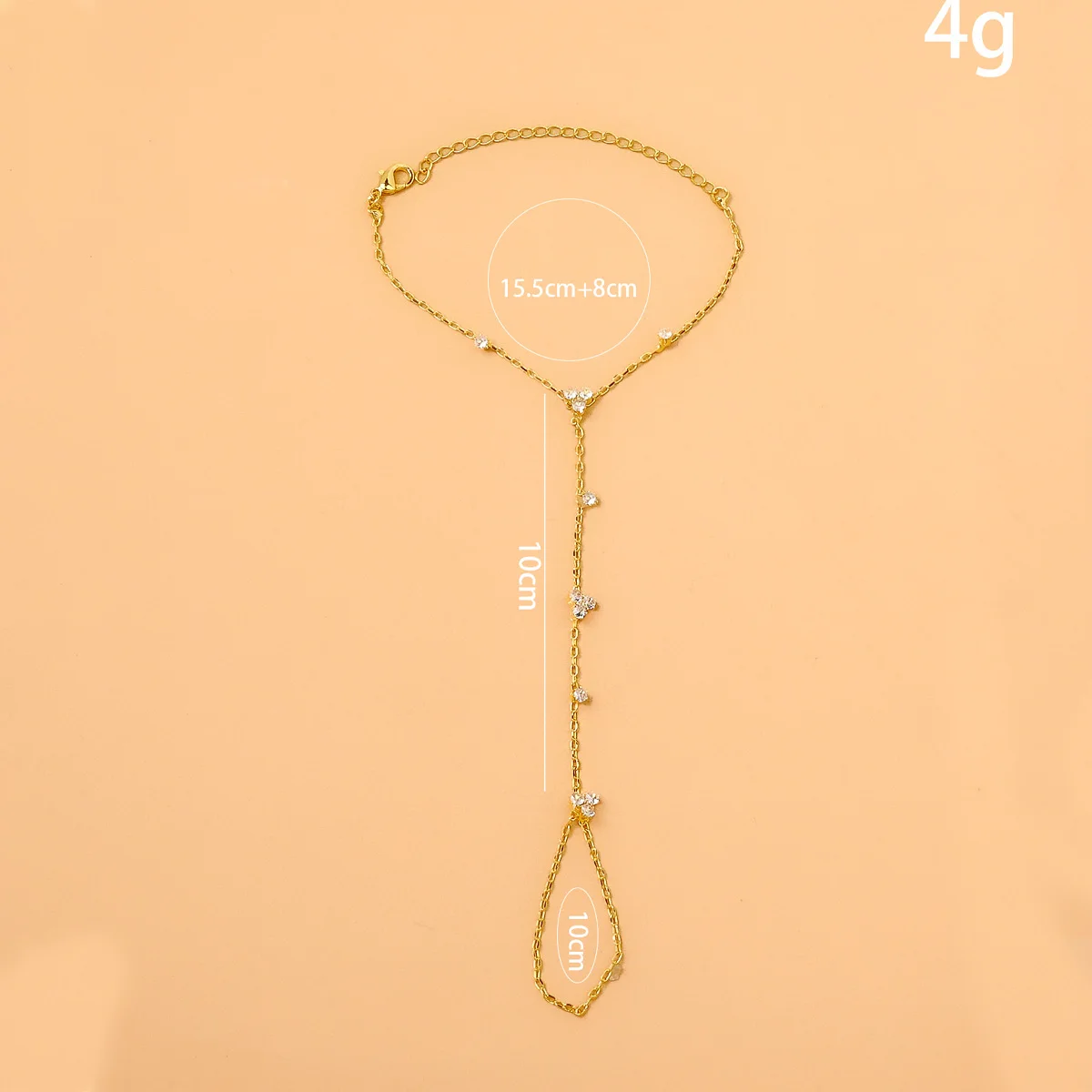 2025 Summer New Rhinestone Flower Bracelet Geometric Crystal Metal Bracelet for Women Beach Party Jewelry Accessories thumbnail 3