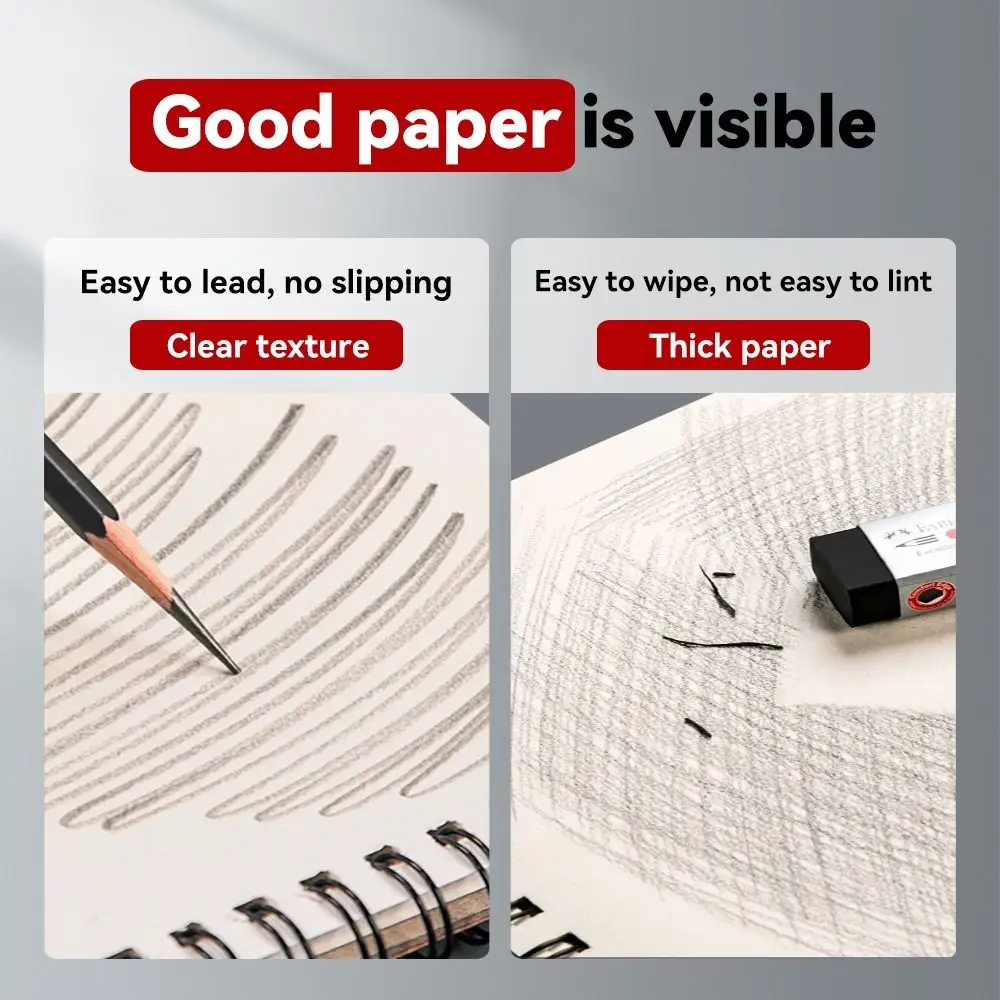 30 Sheets 8K 16K Coil Sketchbook Spiral Bound Eco-Friendly Thick Drawing Paper Acid Free A4 A5 A6 Artist Sketch Pad Oil Painting thumbnail 4