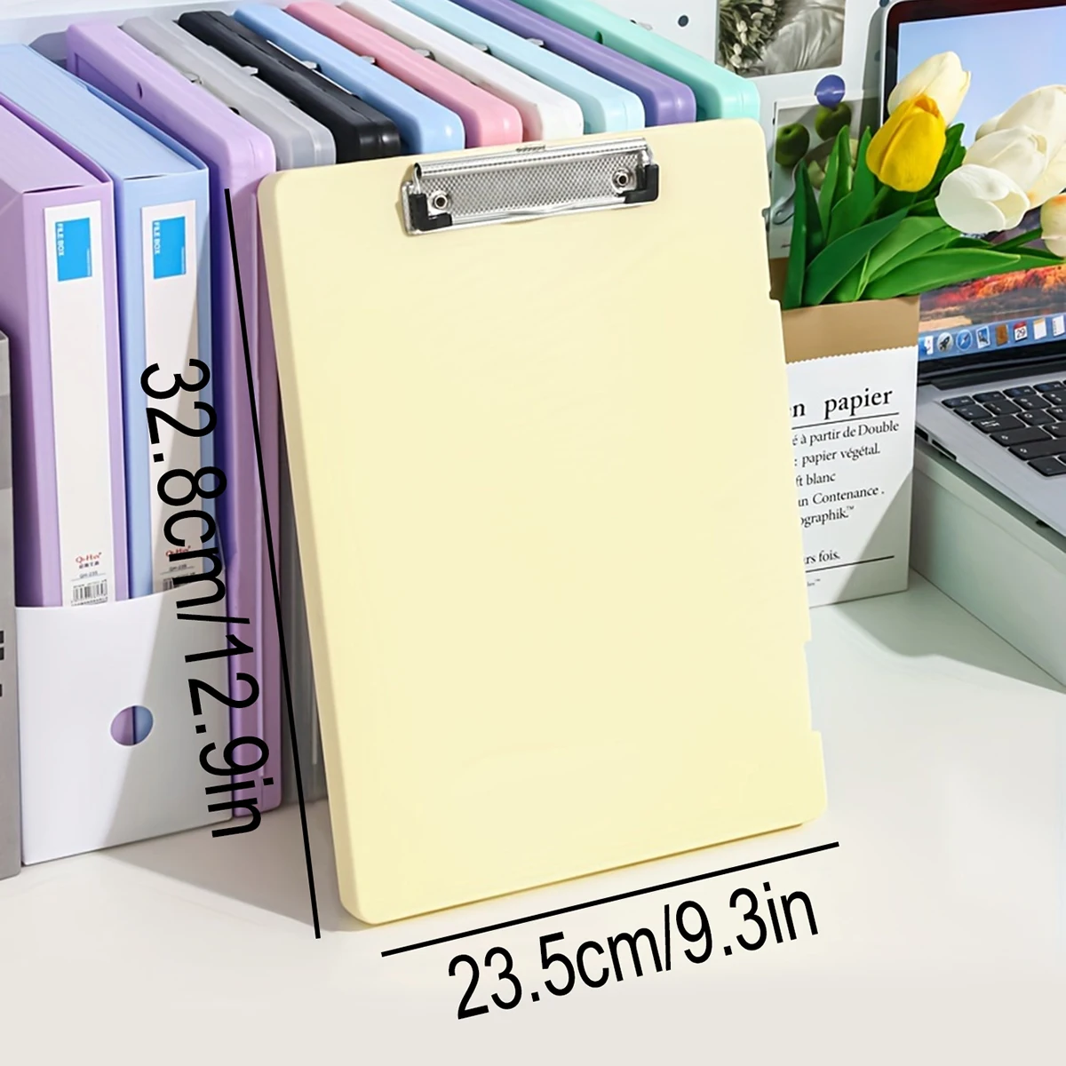 1pc A4 writing board file box, 2-in-1 A4 document and photo multifunctional storage box, portable organization tool for office thumbnail 2