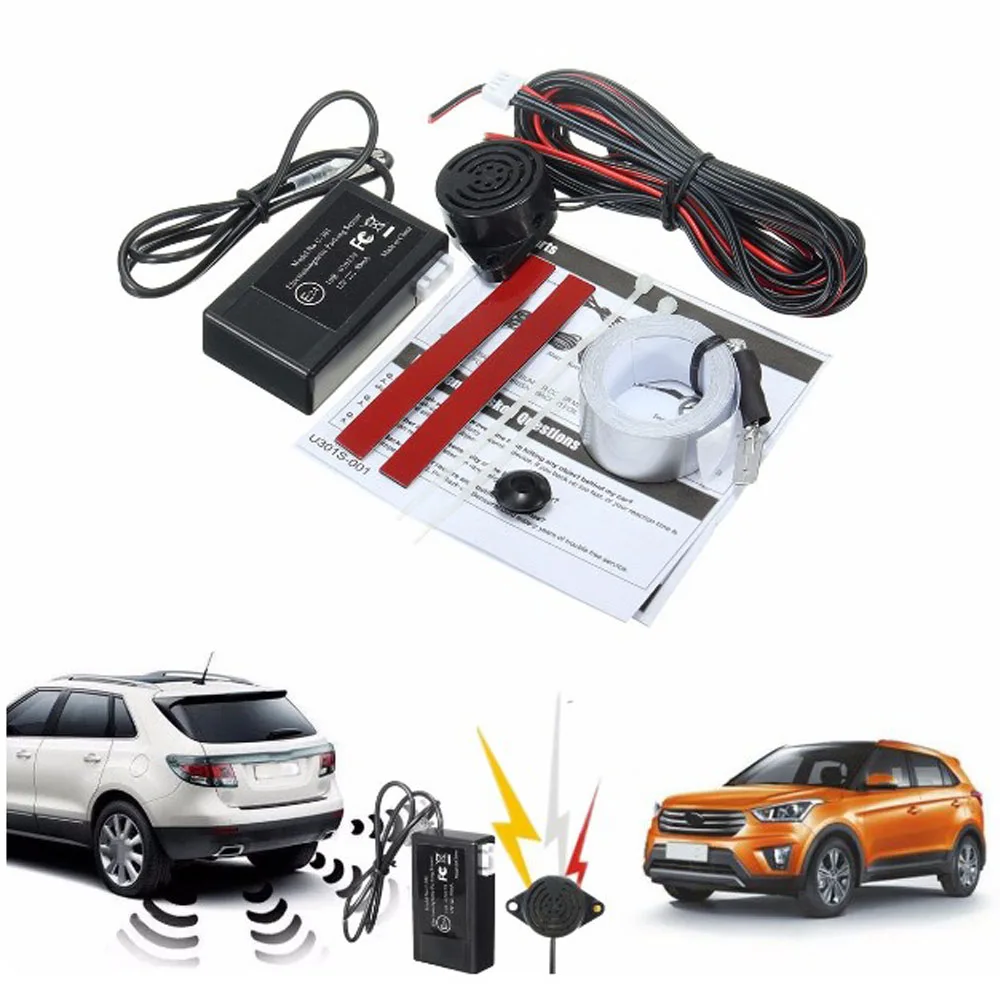 Car Electromagnetic Parking Sensor No Drill Hole Car Reverse Parking Radar Sensors Backup Radar System Easy Install thumbnail 4