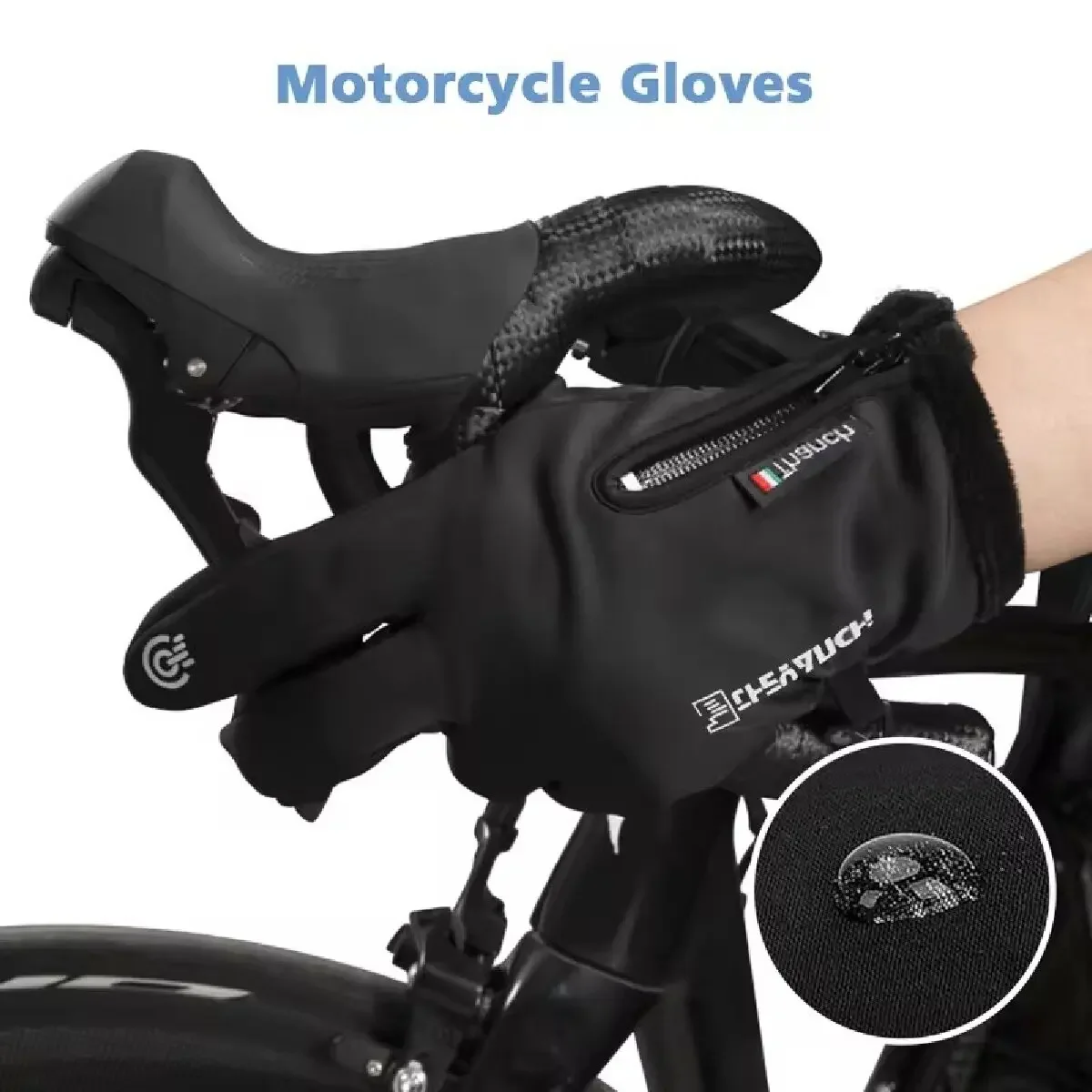 Winter Gloves Waterproof Thermal Touch Screen Thermal Windproof Warm Gloves Cold Weather Running Riding Sports Hiking Ski Gloves thumbnail 4