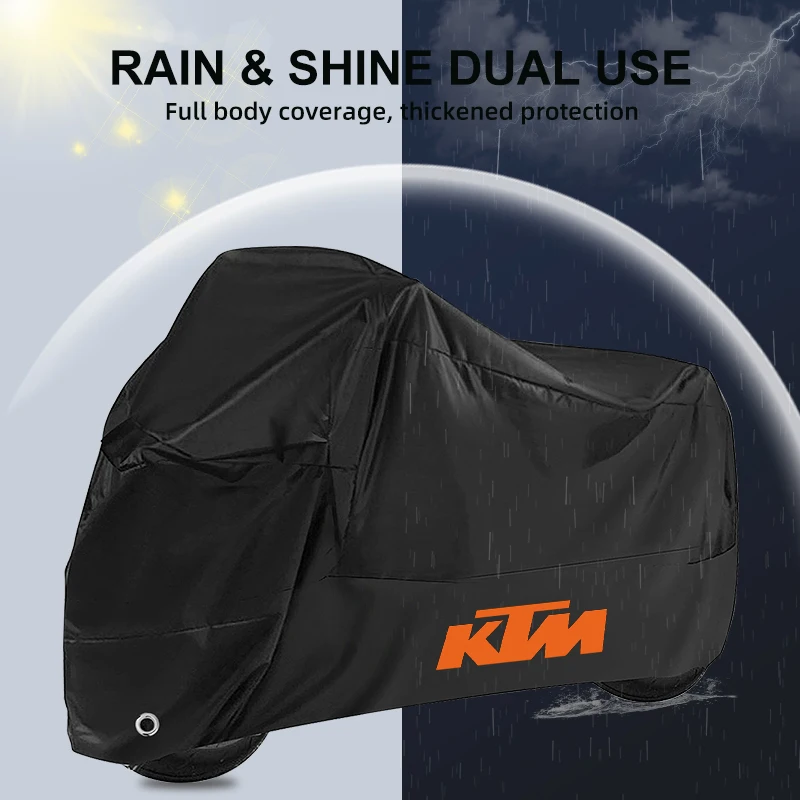 Motorcycle Waterproof Outdoor Uv Protector Bike Rain Dustproof Covers Scooter For KTM RC8 Duke 200 250 390 690 790 890 990 ADV thumbnail 4