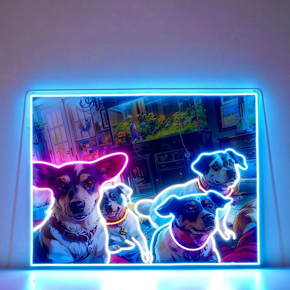 Custom Neon Sign Personalized LED Neon Signs for Wall Decor Lamp Bedroom Wedding Birthday Gift Party Bar Shop Logo Decorations thumbnail 6
