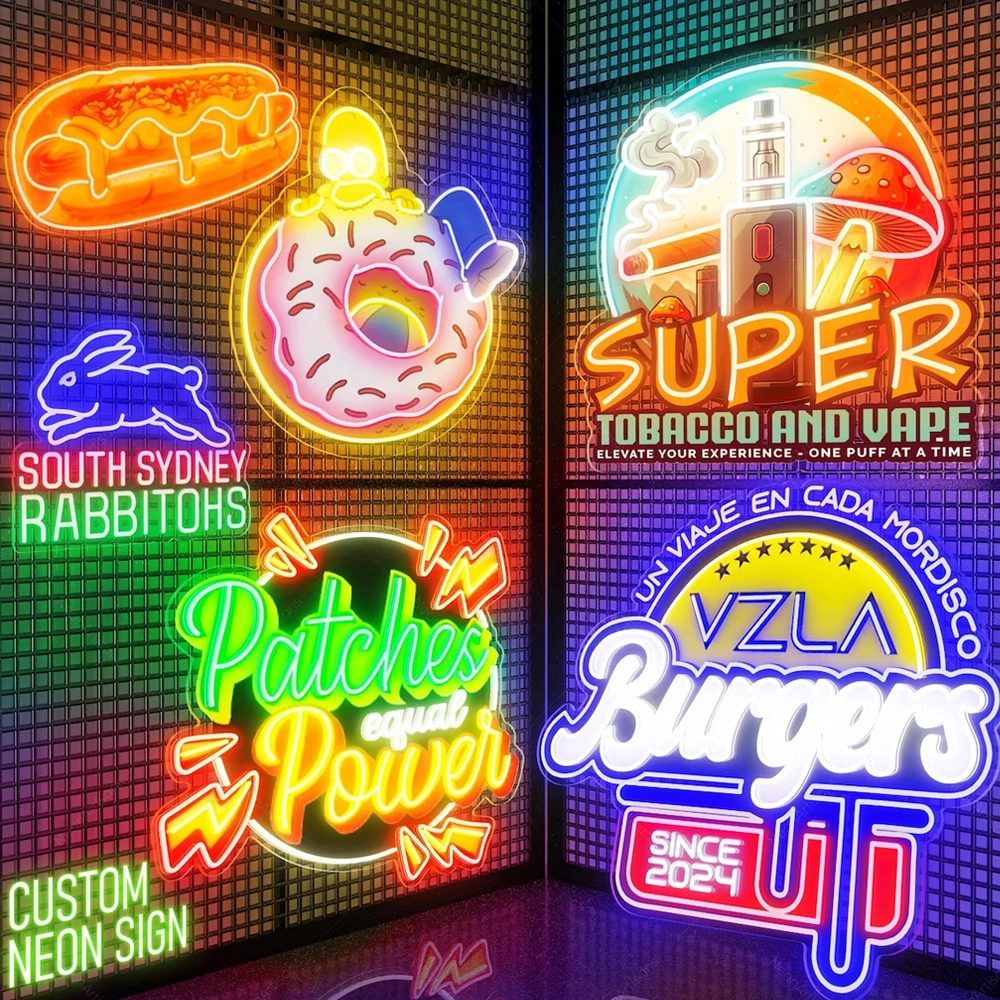 Custom Neon Sign Personalized LED Neon Signs for Wall Decor Lamp Bedroom Wedding Birthday Gift Party Bar Shop Logo Decorations thumbnail 3