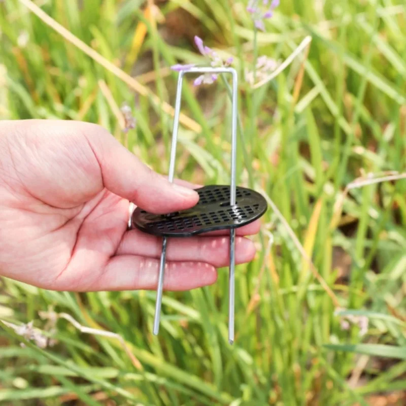 Galvanized Steel Garden Stakes with Gaskets U-Shape Landscape Pins Staple Ground Nail Fence Irrigation Tubing Film Fixed Pegs thumbnail 3