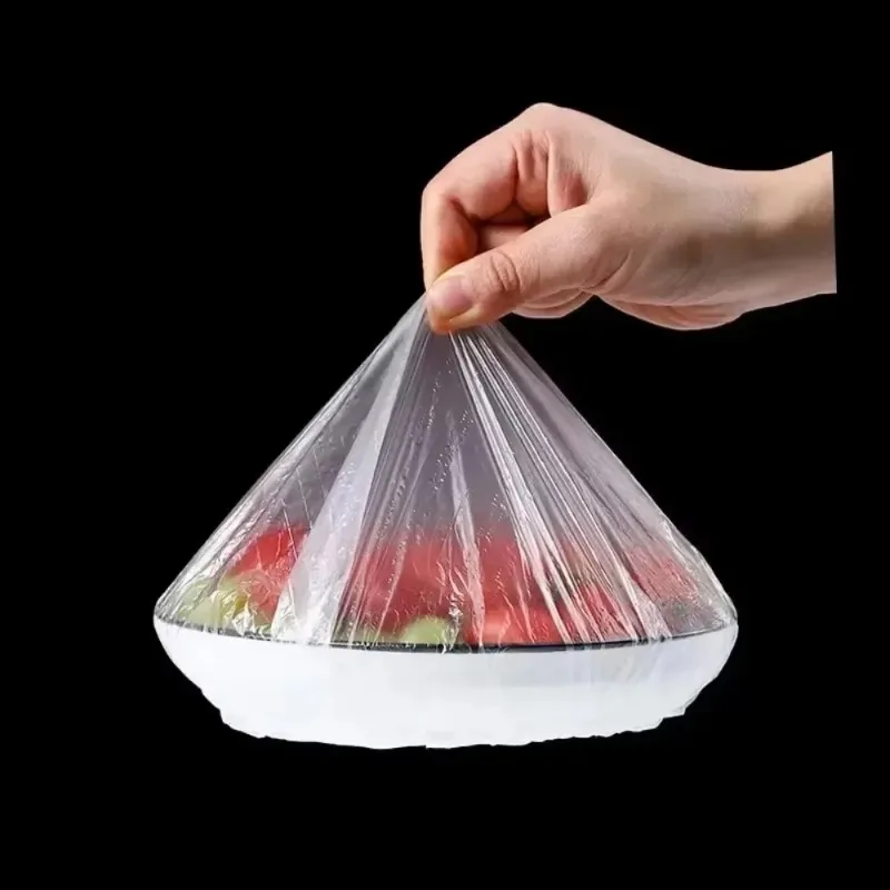 500/10PCS Disposable Food Keeping Film Kitchen Food Storage Covers Bags for Bowls Elastic Plate Plastic Lid Covers Vacuum Bags thumbnail 5