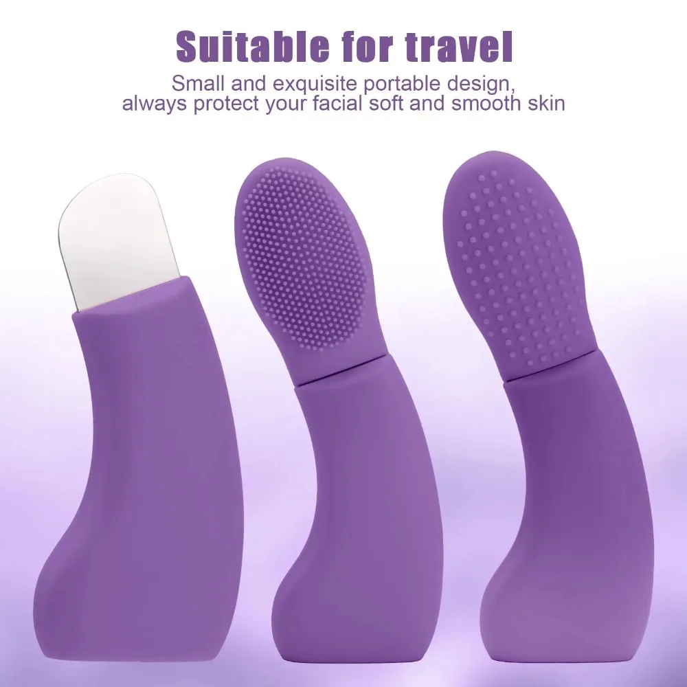 2 in 1 Facial Blackhead Removal Tool Silicone Face Scraper for Deep Cleansing Face Spatula Nose Whitehead Remover Skin Care Tool thumbnail 5