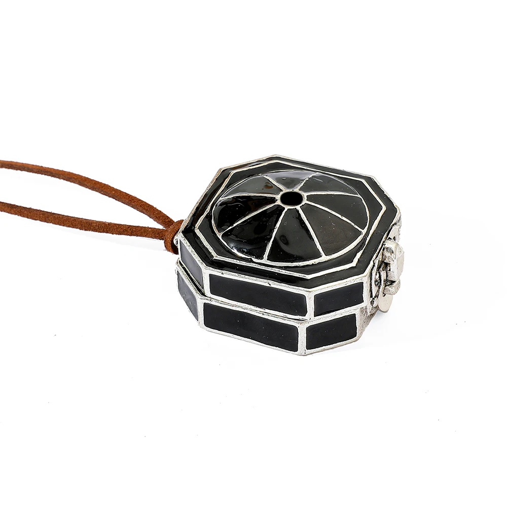 Jack Sparrow Box Compass Pendant Necklace Unisex Wanderlust Themed Cosplay Jewelry Choker for Men And Women thumbnail 3