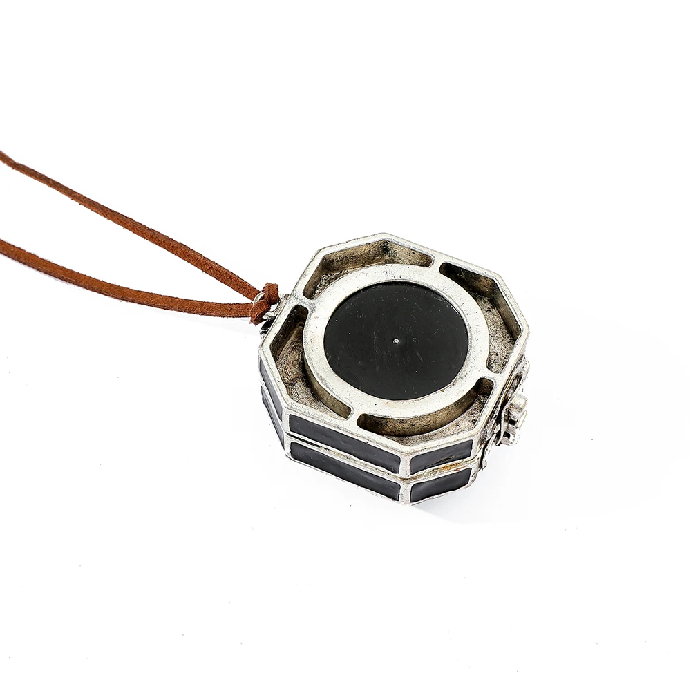 Jack Sparrow Box Compass Pendant Necklace Unisex Wanderlust Themed Cosplay Jewelry Choker for Men And Women thumbnail 4