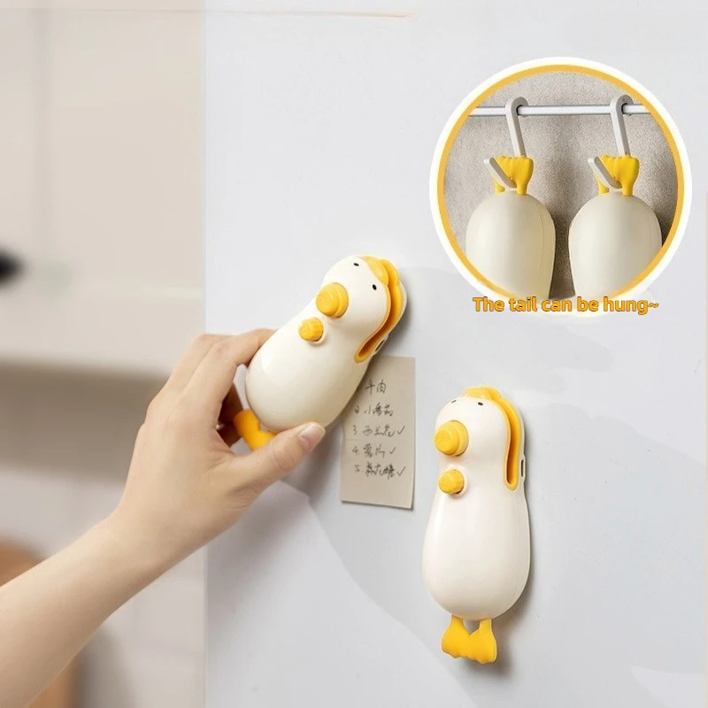 Cute Duck Handheld Vacuum Sealer Rechargeable Magnetic Bag Sealer for Freshness Portable Easy Use Kitchen Gadget 2 in 1 Mini thumbnail 2