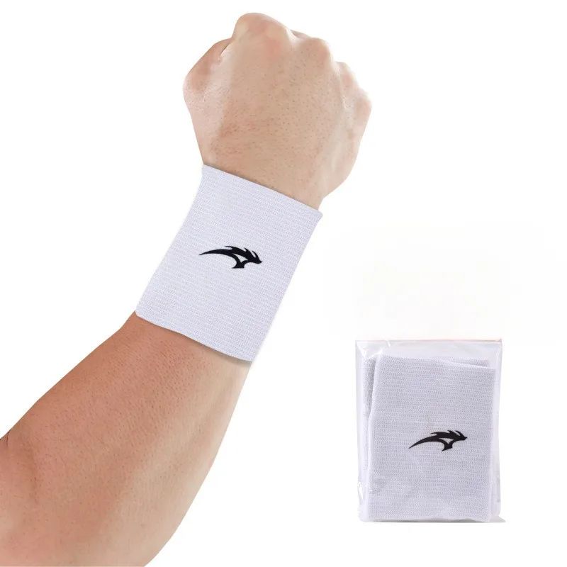 A Pair Outdoor Sports Acrylic Wrist Guard Unisex Running Breathable Badminton Basketball Ride Sweatband Elastic Protective Gear thumbnail 3