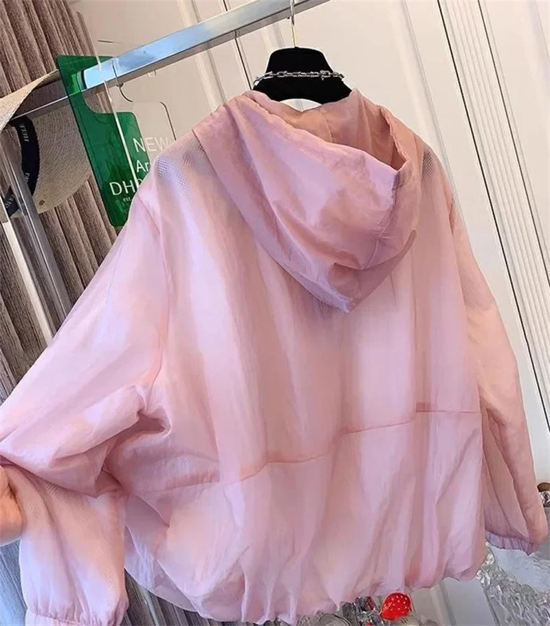 2025 New Sun Protection Clothing Women's Summer Thin Coat Anti-Ultraviolet Breathable Shirt Hooded Windbreaker Female Jacket thumbnail 6