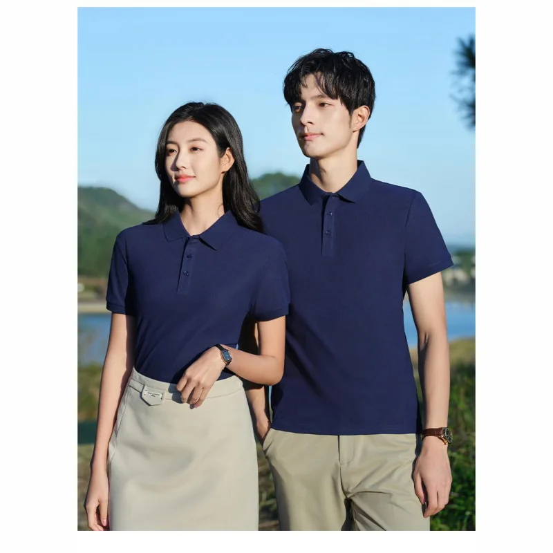 Polo Shirt Custom Logo Causal Embroidery Personal Company Brand Print Men And Women Clothing 16 Colors Summer Fashion Tops thumbnail 3