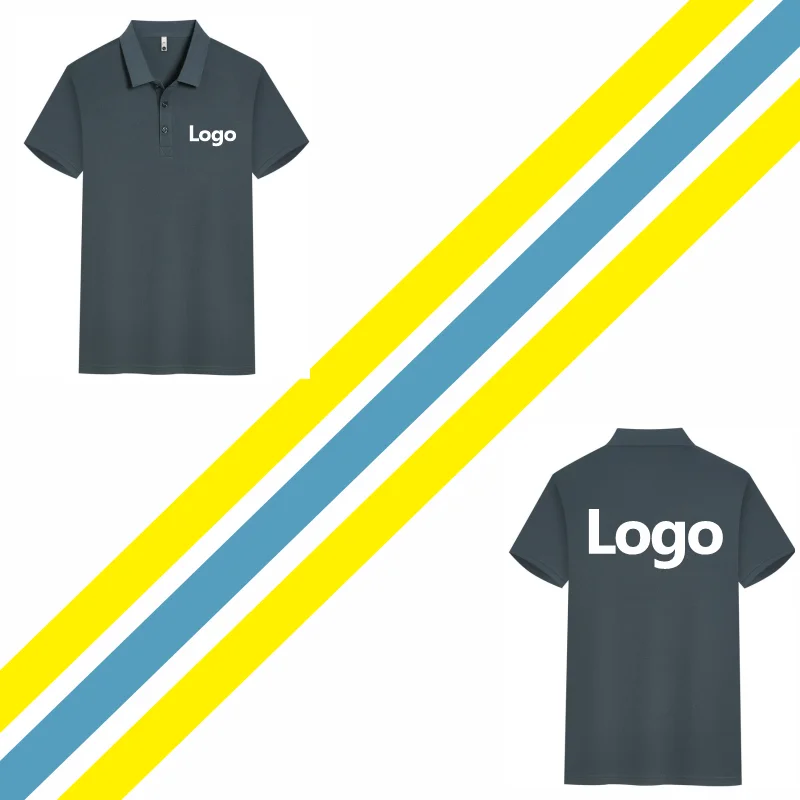 Polo Shirt Custom Logo Causal Embroidery Personal Company Brand Print Men And Women Clothing 16 Colors Summer Fashion Tops thumbnail 6