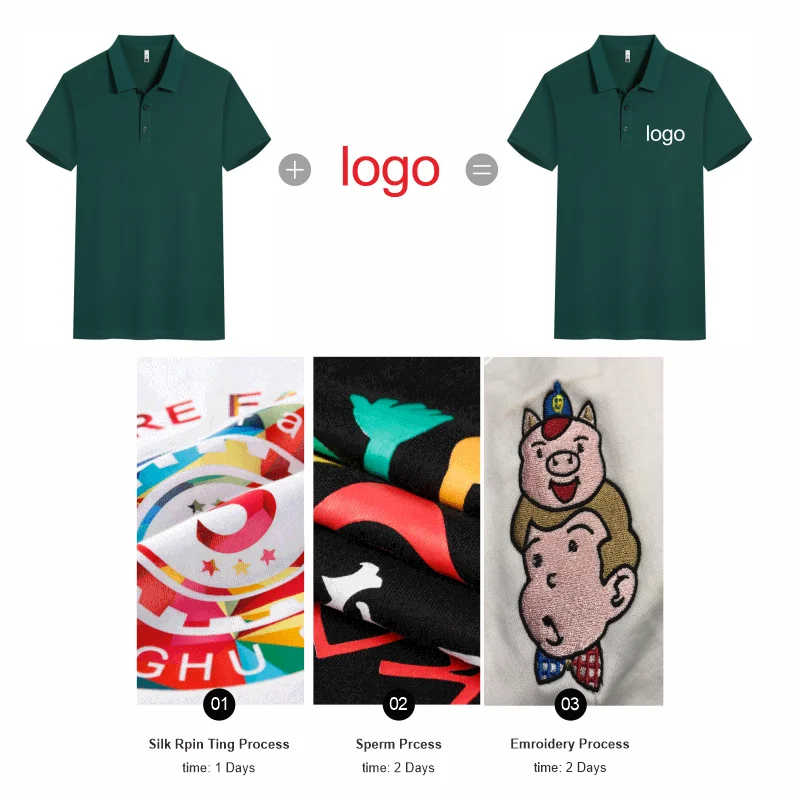 Polo Shirt Custom Logo Causal Embroidery Personal Company Brand Print Men And Women Clothing 16 Colors Summer Fashion Tops thumbnail 2