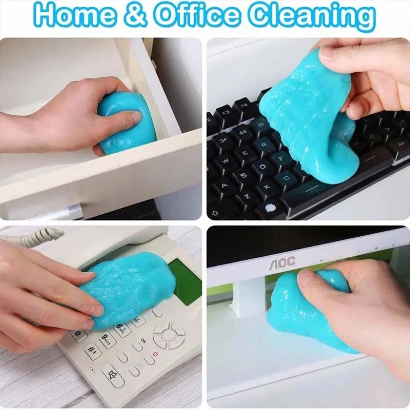 1/2pcs Car Cleaning Gel Detail Tool Cleaning Gel Cars Interior Putty Cleaner Keyboard Notebook Clean Reusable Gels Magic Clean thumbnail 4