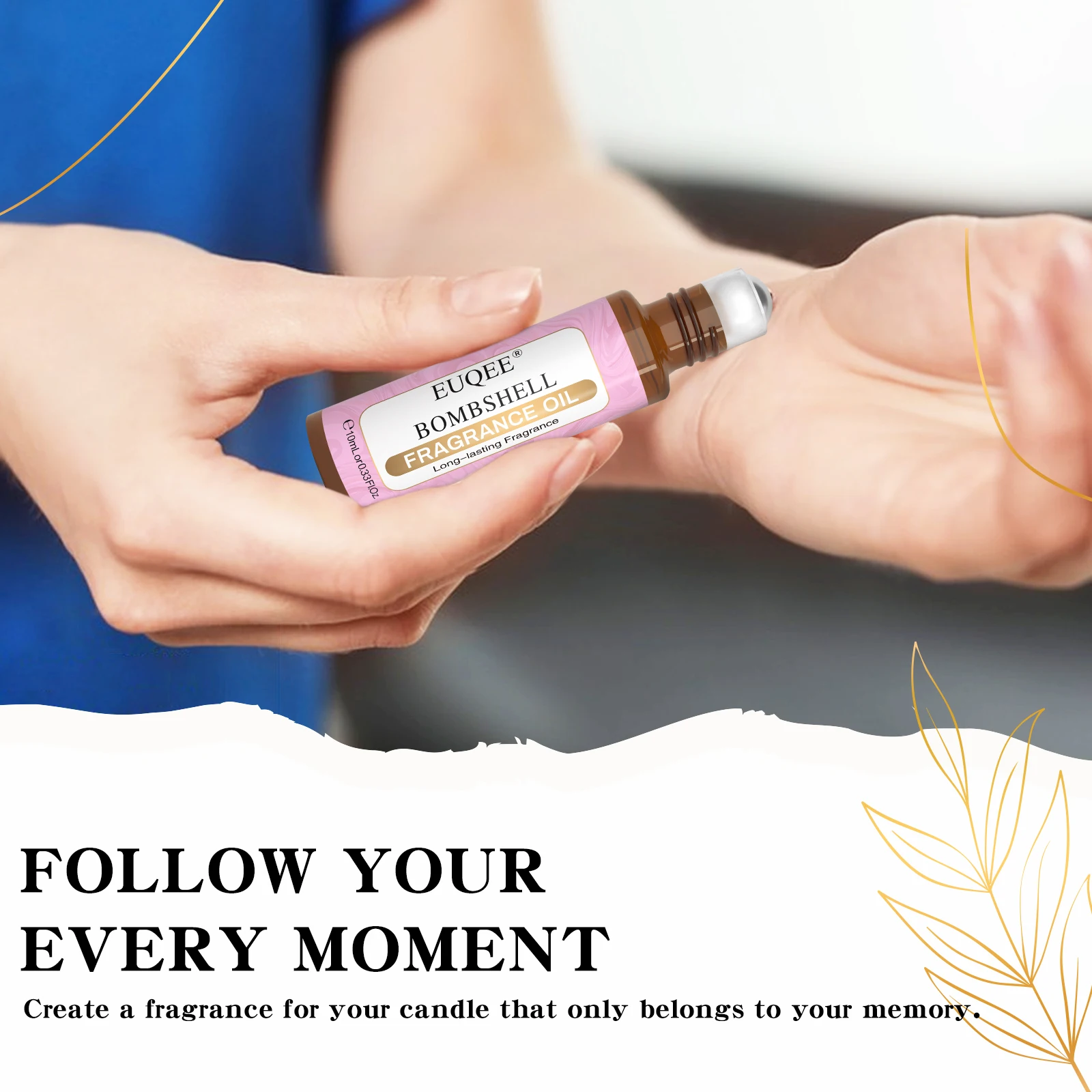 EUQEE 10ml Fragrance Oil Roll-On Long Lasting Scent La Vie Est Belle CHANCE Jadore Cotton Strawberry Mango for Men and Women thumbnail 6