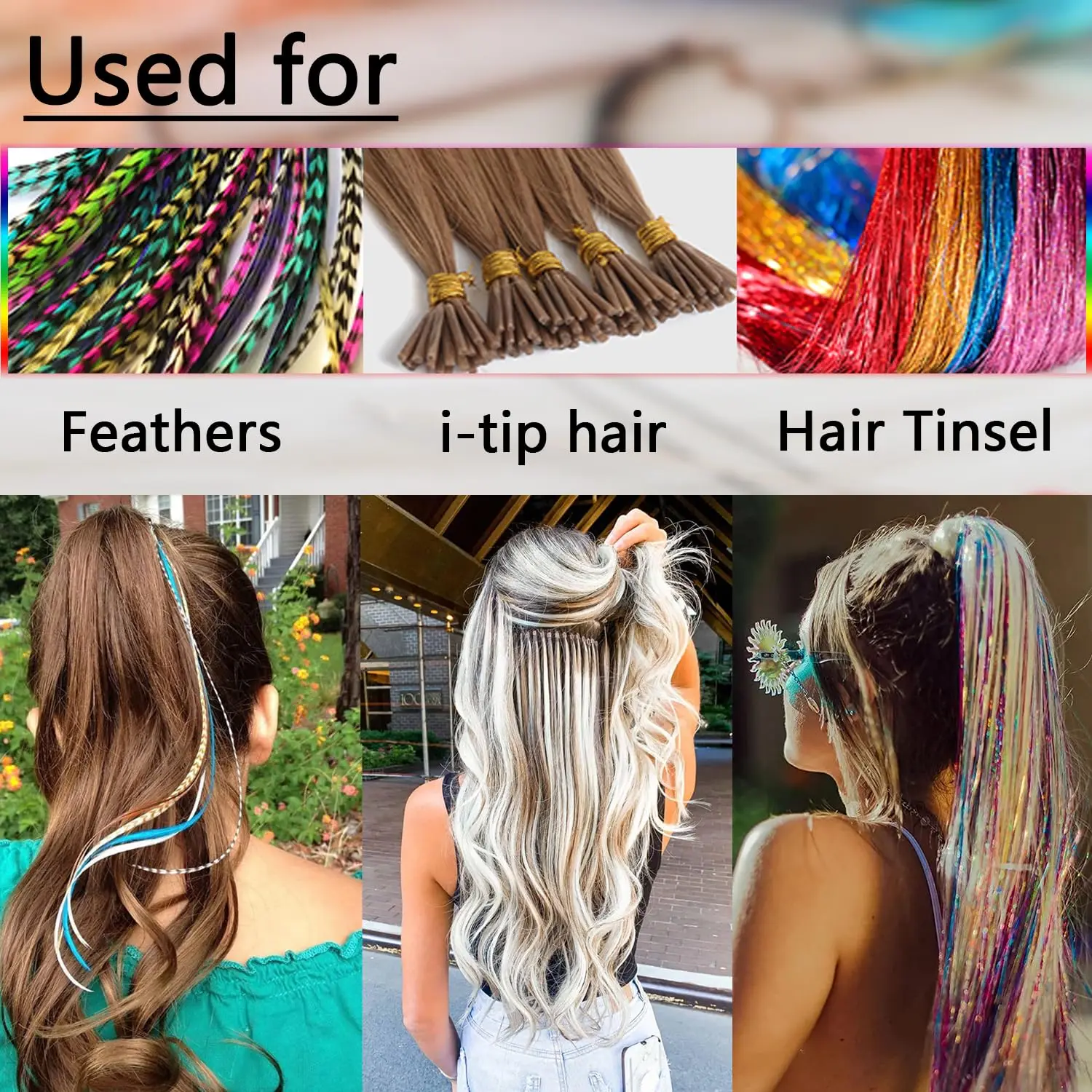 1000 pcs hair extension micro ring link beads 5mm silicone lined beads suitable for human hair extensions thumbnail 5