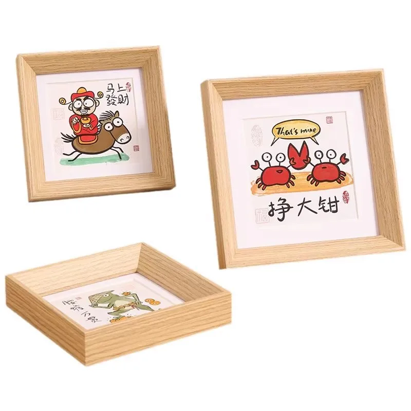 4/5/6 Inches Wooden Photo Frame for Tabletop Display Wedding Baby Family Portraits  Picture Frames Wall Photo Desktop Decor thumbnail 6