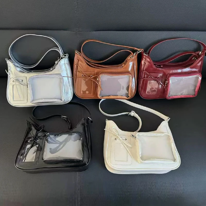 Kids Y2k Harajuku Shoulder Bag Women Korean Transparent Ita Bag School Crossbody Bag Anime Preppy Handbag Purse Toys thumbnail 6