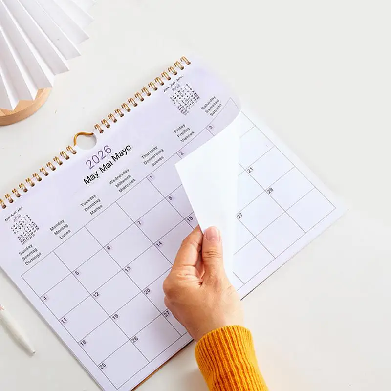 2025 Calendar 2025-2026 Calendar Planner Multilingual Coil Planner Agenda Organizer Scheduling For Home Office School Classroom thumbnail 6