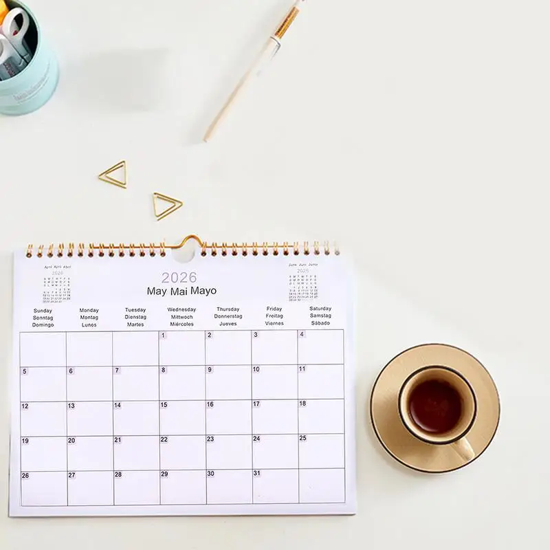 2025 Calendar 2025-2026 Calendar Planner Multilingual Coil Planner Agenda Organizer Scheduling For Home Office School Classroom thumbnail 5
