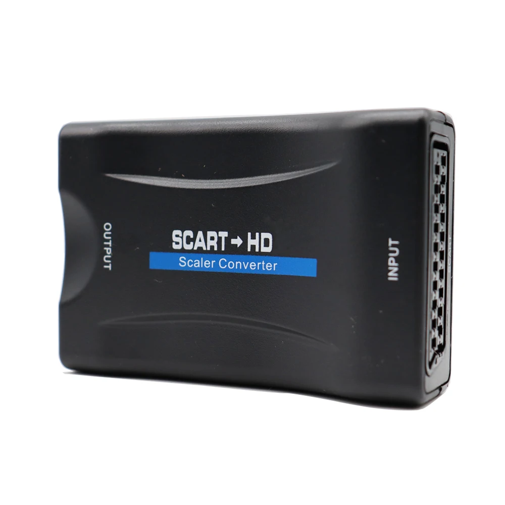1080P SCART To HDMI-compatible Video Audio Upscale Converter Adapter for HD TV DVD for Sky Box STB Plug and Play DC Cable thumbnail 3