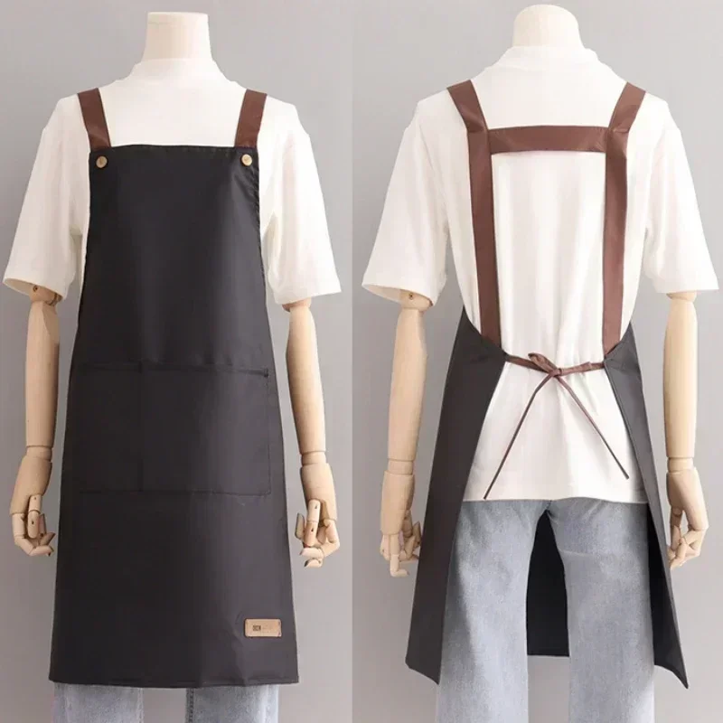 Stain Resistant Waterproof Apron for Kitchen Meal Prep Fashionable Apron Catering Business Practical Adult Work Outfit thumbnail 2
